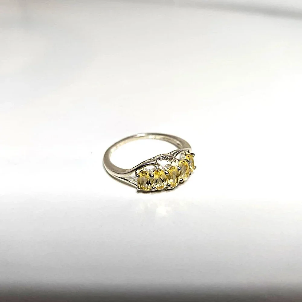Citrine 5 Stone Ring - Picture 4 of 5